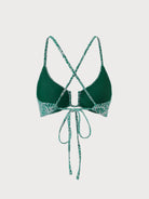 Floral Jacquard U-Ring Bikini Top Sustainable Bikinis - BERLOOK