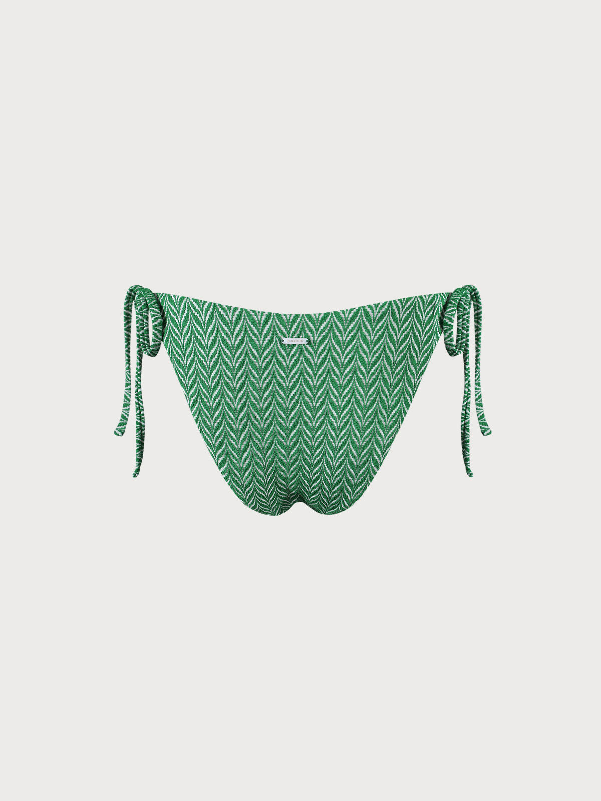 Geometric Textured Tie Bikini Bottom Sustainable Bikinis - BERLOOK