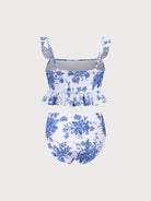 Girls' knitted polyester tankini swimsuit Sustainable Girls Clothing - BERLOOK