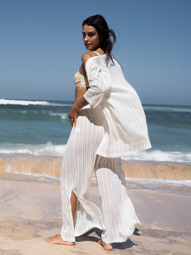 Hollow Out Side Split Pants Sustainable Cover-ups - BERLOOK