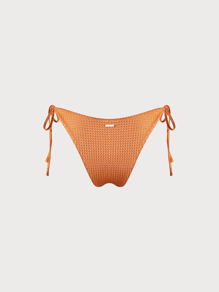 Jacquard Tie Bikini Bottom Sustainable Bikinis - BERLOOK