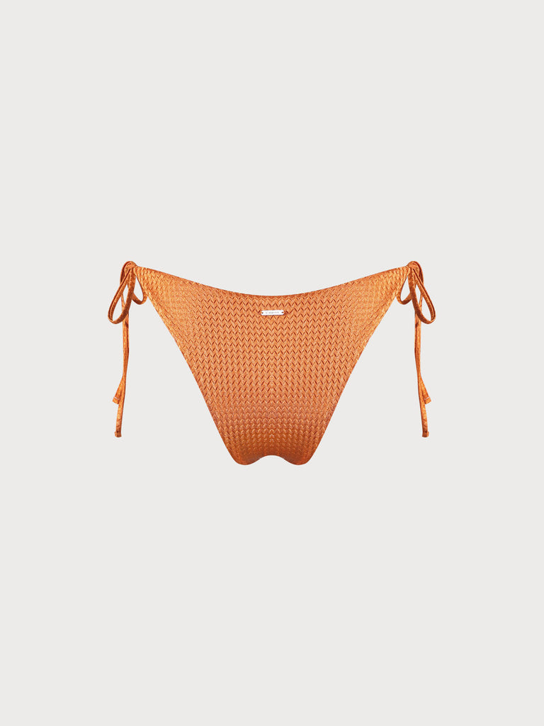 Jacquard Tie Bikini Bottom Sustainable Bikinis - BERLOOK