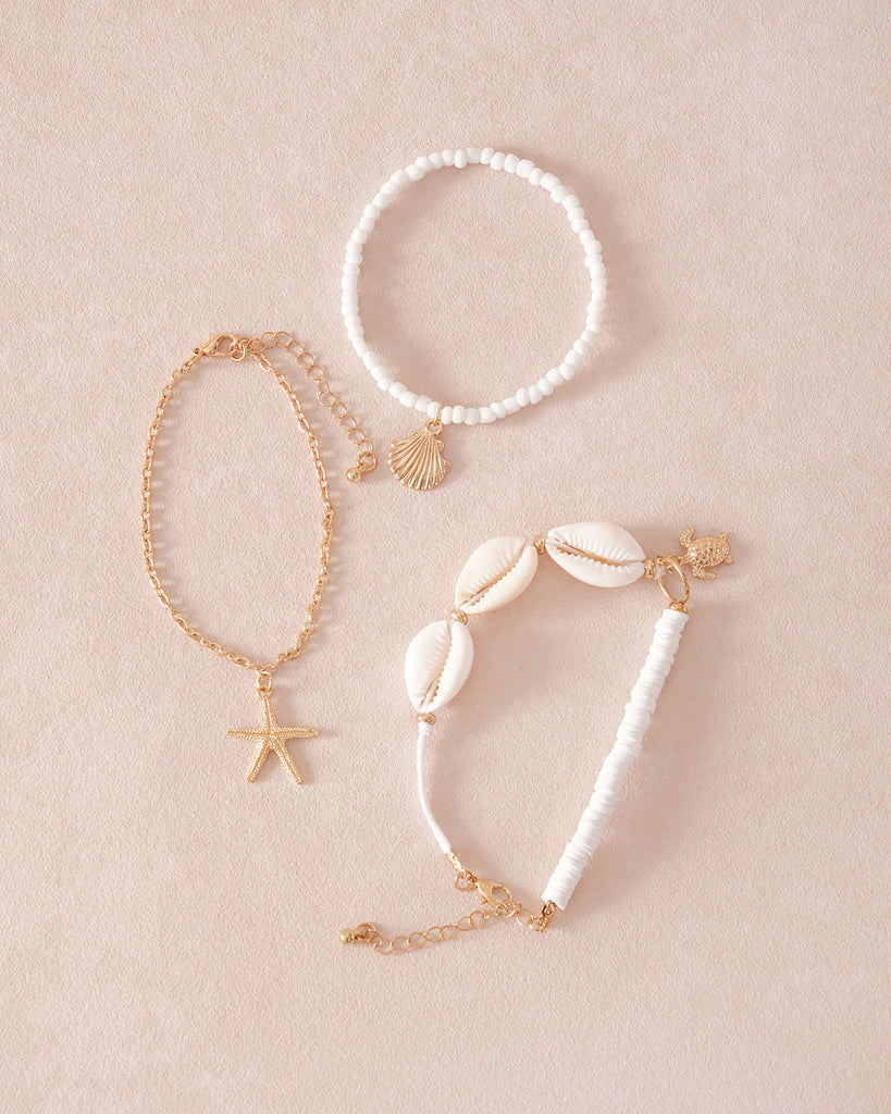 Ladies Alloy Shell Anklet Sustainable Beach Accessories - BERLOOK