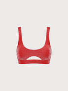 Lurex Cut Out Bikini Top Sustainable Bikinis - BERLOOK