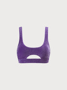 Lurex Cut Out Bikini Top Sustainable Bikinis - BERLOOK