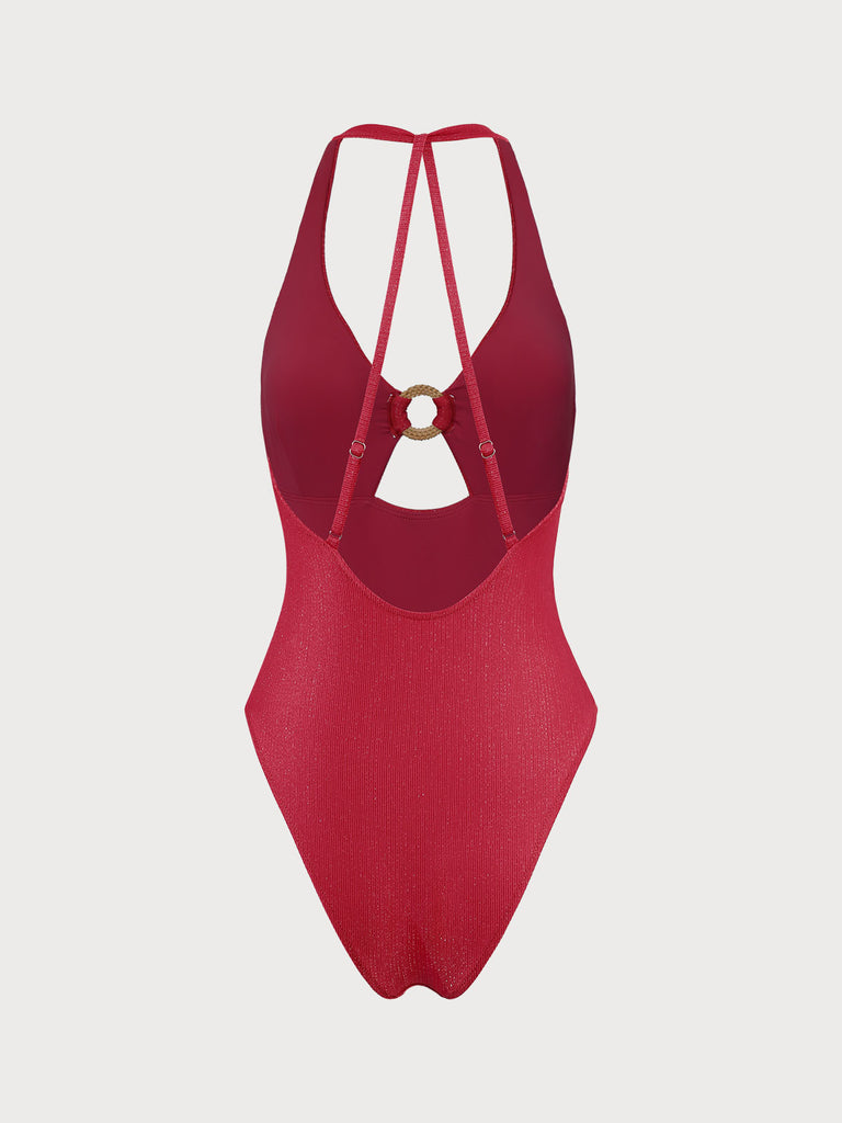 Lurex O-Ring One-Piece Swimsuit Sustainable One-Pieces - BERLOOK