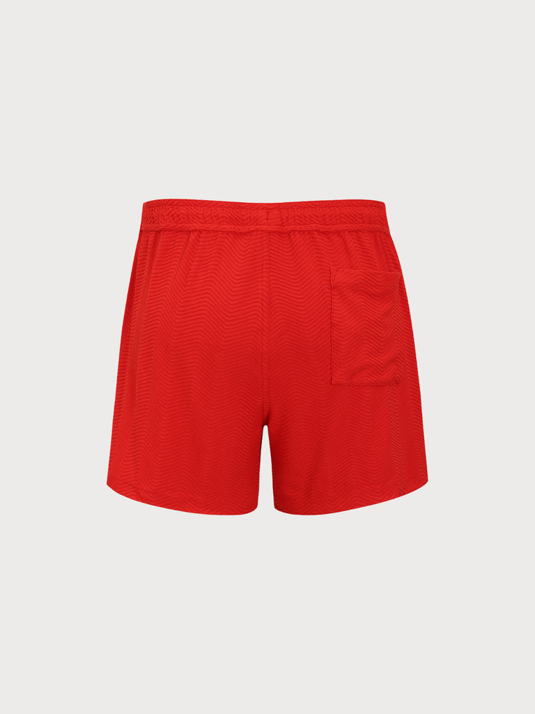 Men'S Knitted Polyester Swim Shorts Sustainable Men's Beach Shorts - BERLOOK