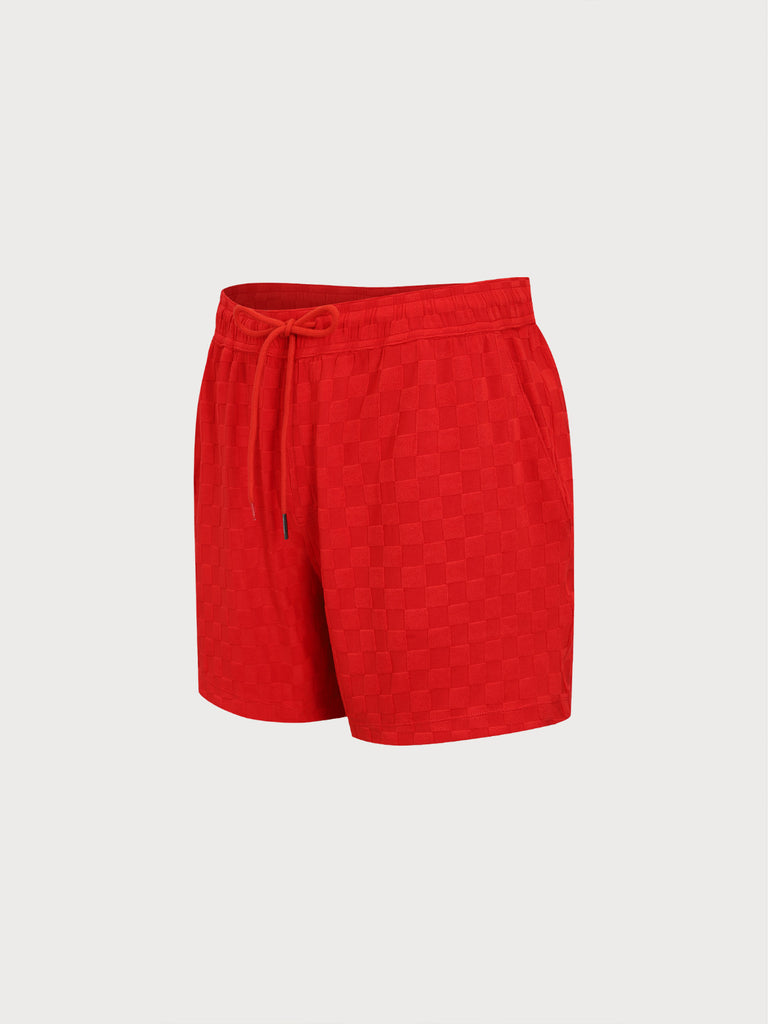 Men'S Knitted Polyester Swim Shorts Sustainable Men's Beach Shorts - BERLOOK