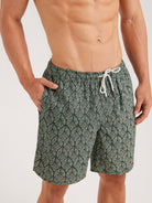 Men'S Woven Cotton And Linen Swim Shorts Sustainable Men's Beach Shorts - BERLOOK