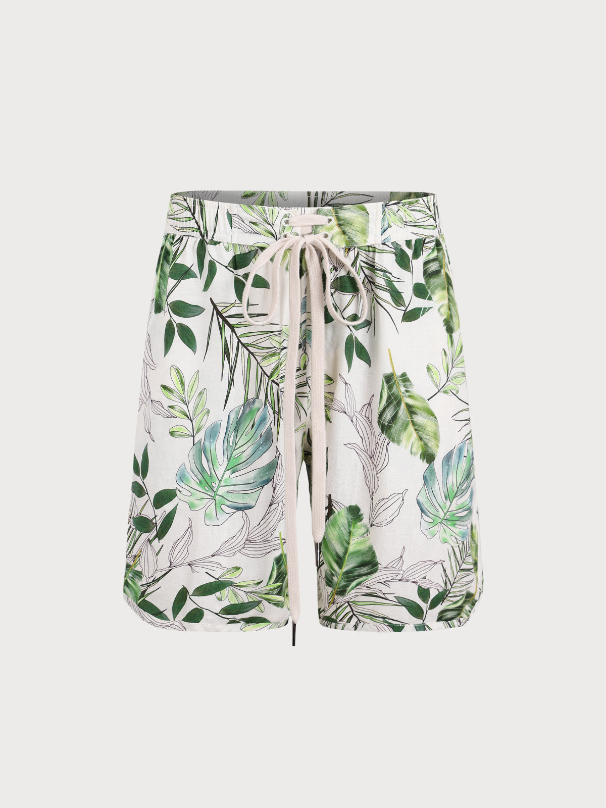Men'S Woven Linen Swim Shorts Sustainable Men's Beach Shorts - BERLOOK