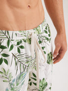 Men'S Woven Linen Swim Shorts Sustainable Men's Beach Shorts - BERLOOK