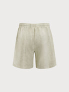 Men'S Woven Linen Swim Shorts Sustainable Men's Beach Shorts - BERLOOK