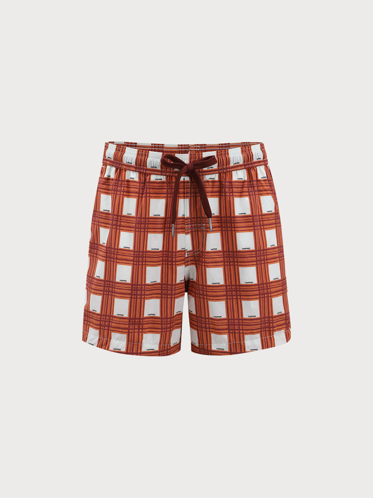 Men'S Woven Nail Spandex Swim Shorts Red Sustainable Men's Beach Shorts - BERLOOK