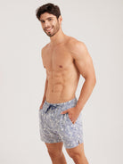 Men'S Woven Nail Spandex Swim Shorts Sustainable Men's Beach Shorts - BERLOOK