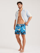 Men'S Woven Nail Spandex Swim Shorts Sustainable Men's Beach Shorts - BERLOOK