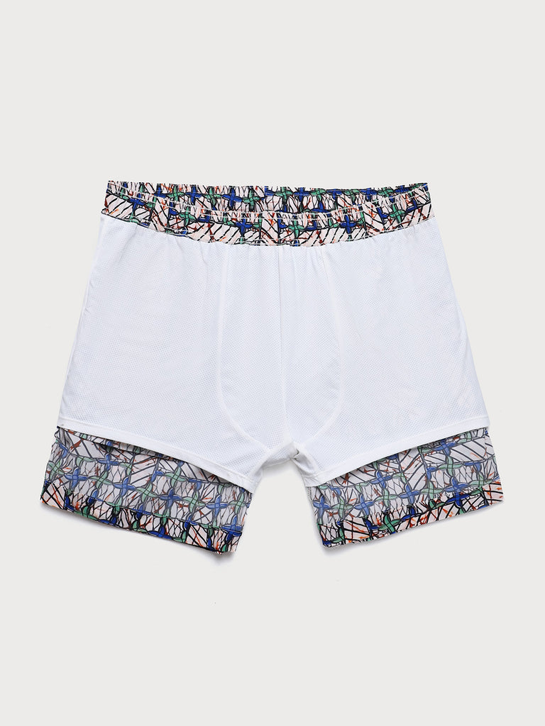 Men'S Woven Nail Spandex Swim Shorts Sustainable Men's Beach Shorts - BERLOOK