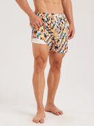 Men'S Woven Nail Spandex Swim Shorts Sustainable Men's Beach Shorts - BERLOOK