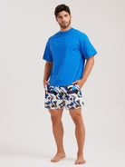 Men'S Woven Nail Spandex Swim Shorts Sustainable Men's Beach Shorts - BERLOOK