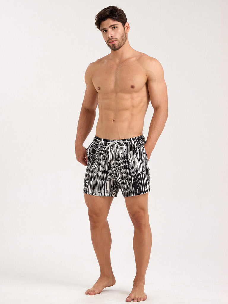 Men'S Woven Nail Spandex Swim Shorts Sustainable Men's Beach Shorts - BERLOOK