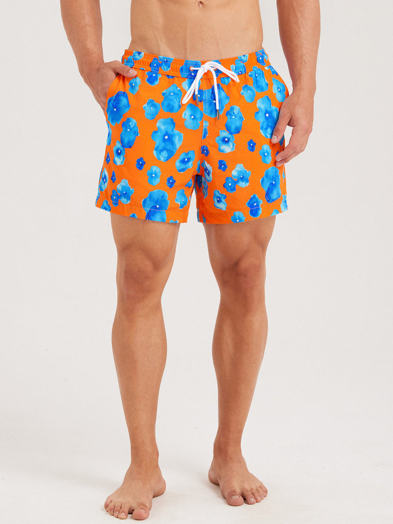 Men'S Woven Nail Spandex Swim Shorts Sustainable Men's Beach Shorts - BERLOOK