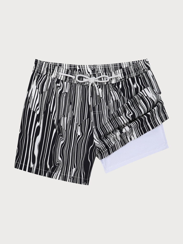Men'S Woven Nail Spandex Swim Shorts Sustainable Men's Beach Shorts - BERLOOK