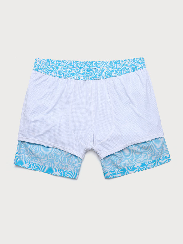Men'S Woven Nail Spandex Swim Shorts Sustainable Men's Beach Shorts - BERLOOK
