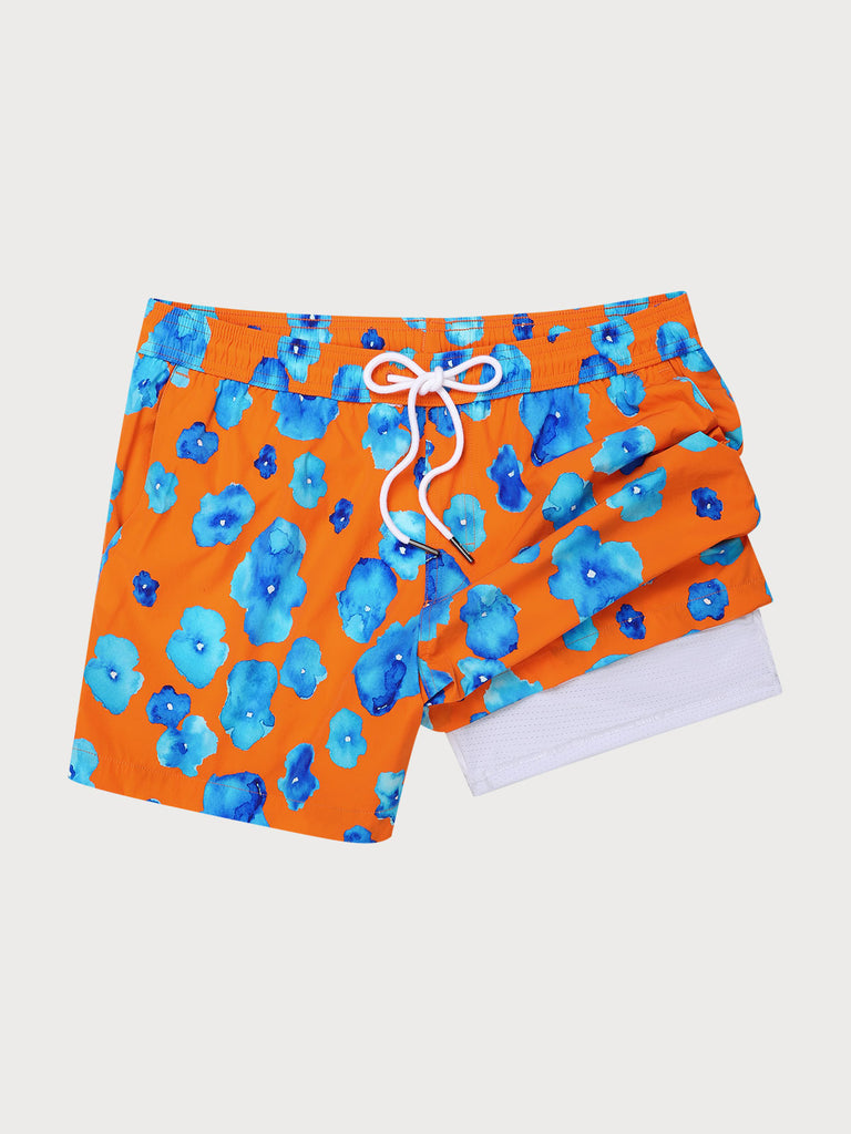 Men'S Woven Nail Spandex Swim Shorts Sustainable Men's Beach Shorts - BERLOOK