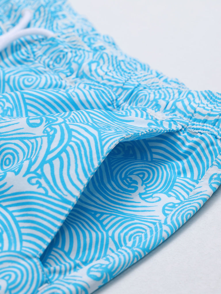 Men'S Woven Nail Spandex Swim Shorts Sustainable Men's Beach Shorts - BERLOOK