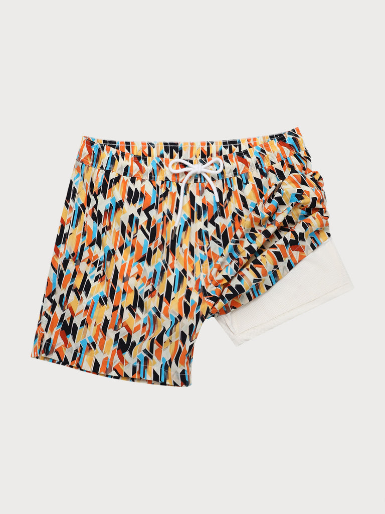 Men'S Woven Nail Spandex Swim Shorts Sustainable Men's Beach Shorts - BERLOOK
