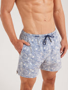 Men'S Woven Nail Spandex Swim Shorts Sustainable Men's Beach Shorts - BERLOOK
