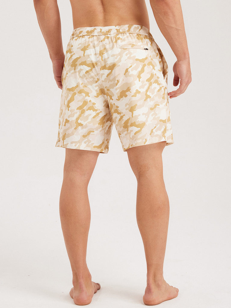Men'S Woven Nail Spandex Swim Shorts Sustainable Men's Beach Shorts - BERLOOK