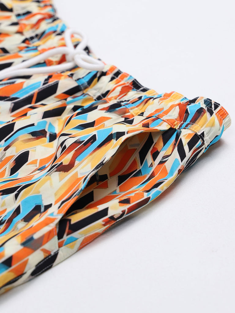 Men'S Woven Nail Spandex Swim Shorts Sustainable Men's Beach Shorts - BERLOOK