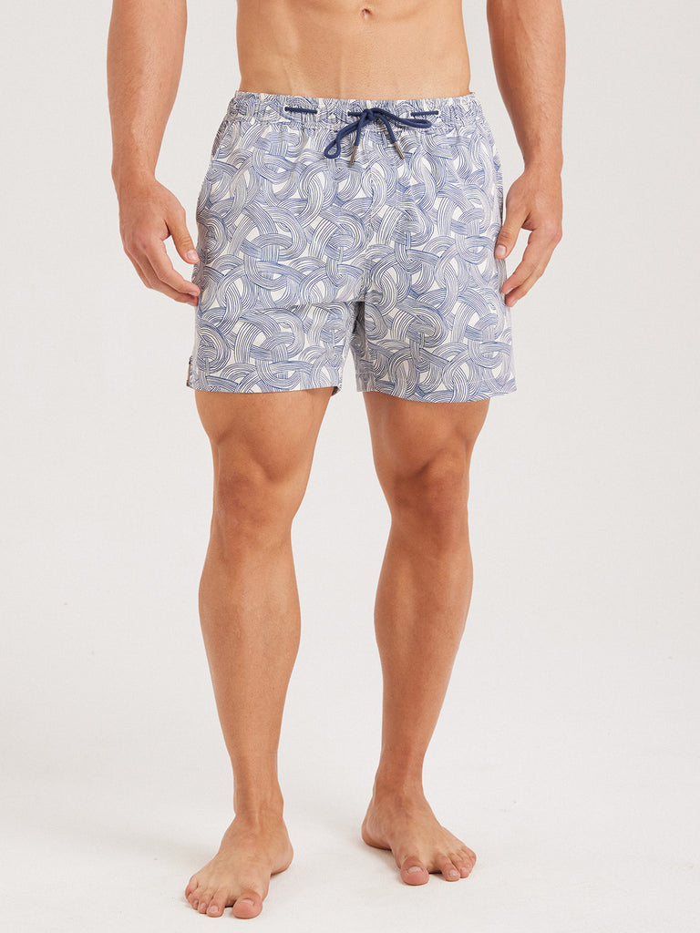 Men'S Woven Nail Spandex Swim Shorts Sustainable Men's Beach Shorts - BERLOOK