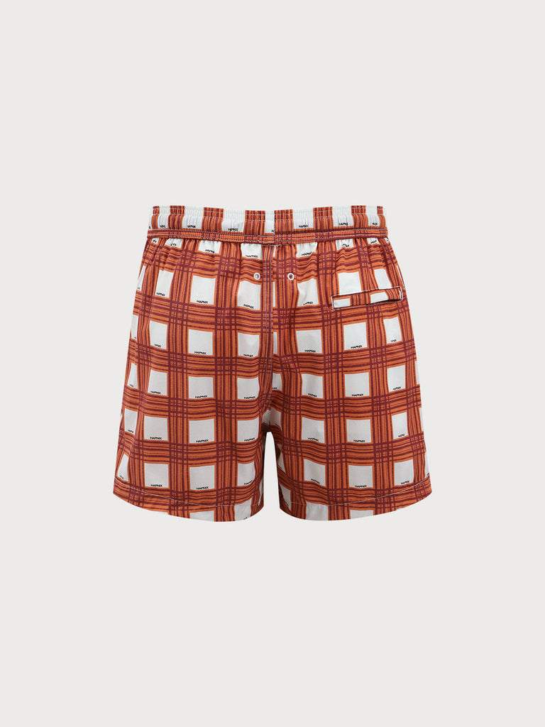 Men'S Woven Nail Spandex Swim Shorts Sustainable Men's Beach Shorts - BERLOOK