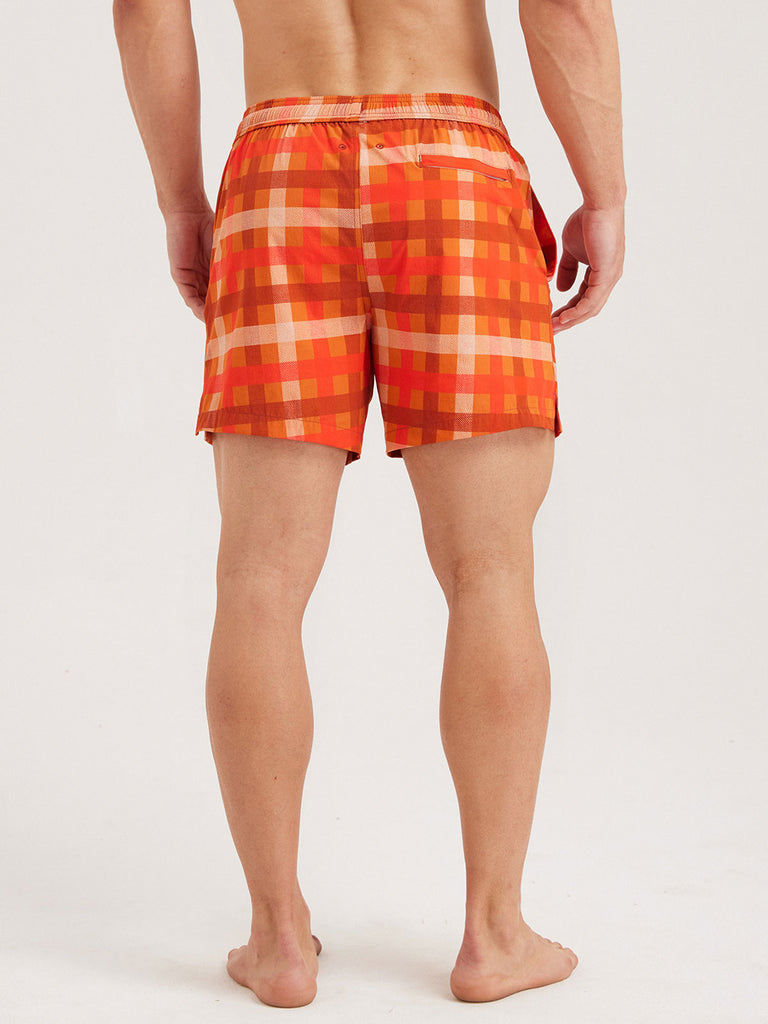 Men'S Woven Nail Spandex Swim Shorts Sustainable Men's Beach Shorts - BERLOOK