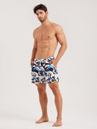 Men'S Woven Nail Spandex Swim Shorts Sustainable Men's Beach Shorts - BERLOOK