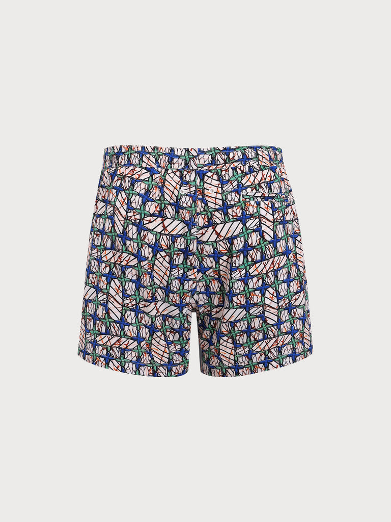 Men'S Woven Nail Spandex Swim Shorts Sustainable Men's Beach Shorts - BERLOOK