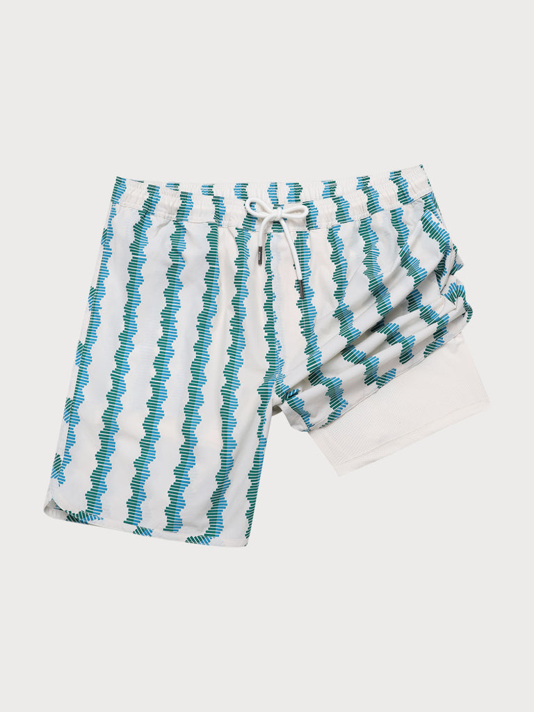Men'S Woven Nail Spandex Swim Shorts Sustainable Men's Beach Shorts - BERLOOK