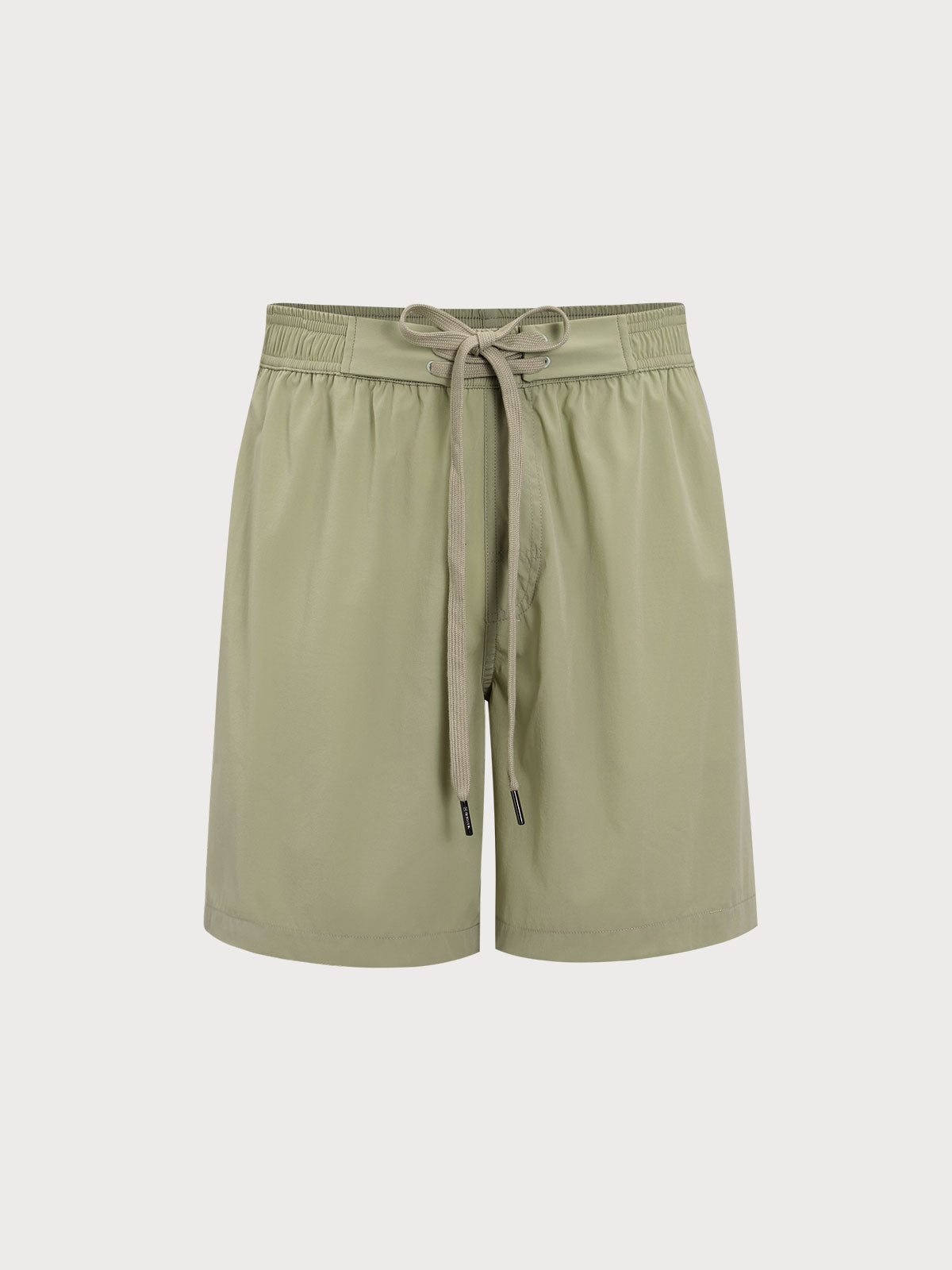Men'S Woven Nylon-Blend Swim Shorts Green Sustainable Men's Shorts - BERLOOK