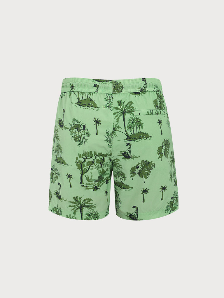 Men'S Woven Nylon-Blend Swim Shorts Sustainable Men's Shorts - BERLOOK