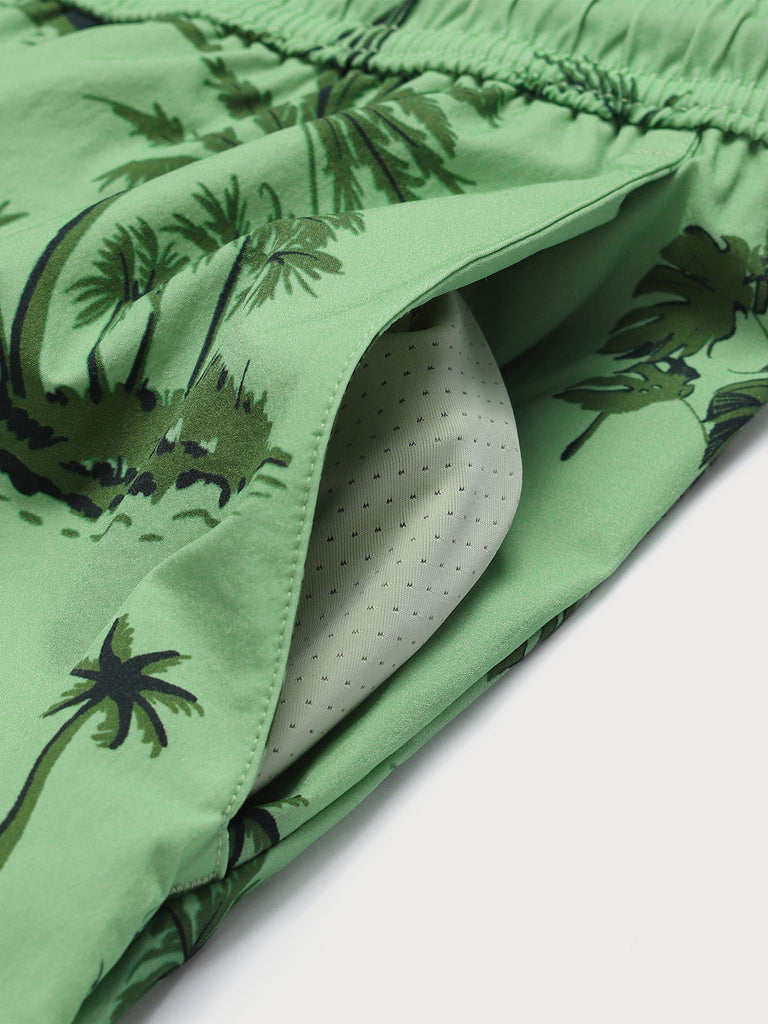 Men'S Woven Nylon-Blend Swim Shorts Sustainable Men's Shorts - BERLOOK