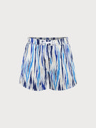 Men'S Woven Nylon Swim Shorts Blue Sustainable Men's Beach Shorts - BERLOOK