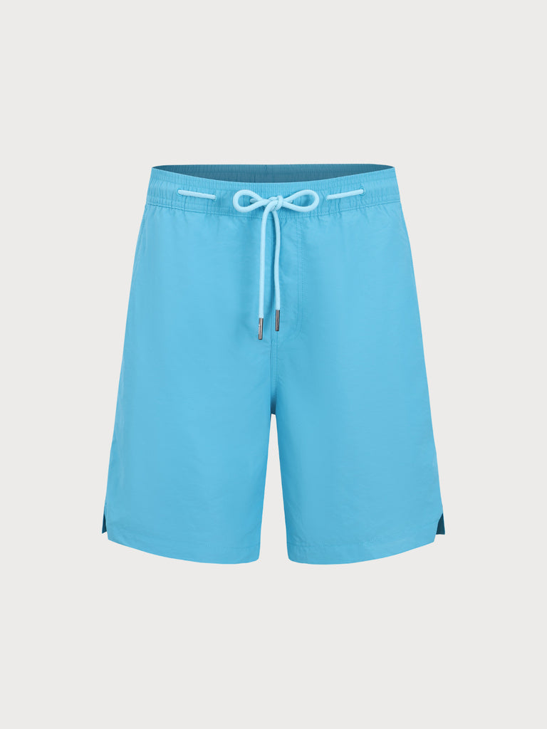 Men'S Woven Nylon Swim Shorts Sustainable Men's Beach Shorts - BERLOOK
