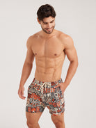 Men'S Woven Nylon Swim Shorts Sustainable Men's Beach Shorts - BERLOOK