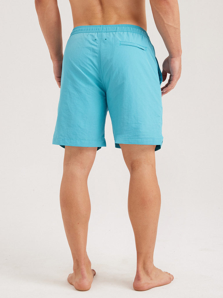 Men'S Woven Nylon Swim Shorts Sustainable Men's Beach Shorts - BERLOOK