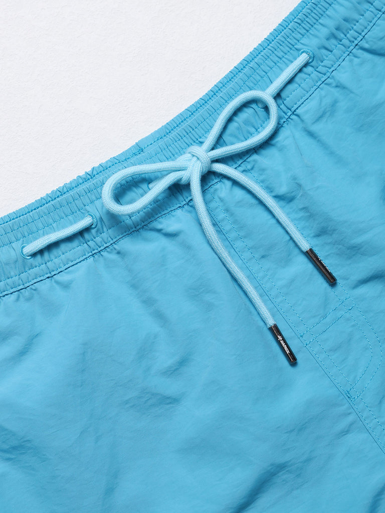 Men'S Woven Nylon Swim Shorts Sustainable Men's Beach Shorts - BERLOOK