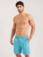 Men'S Woven Nylon Swim Shorts Sustainable Men's Beach Shorts - BERLOOK