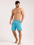 Men'S Woven Nylon Swim Shorts Sustainable Men's Beach Shorts - BERLOOK