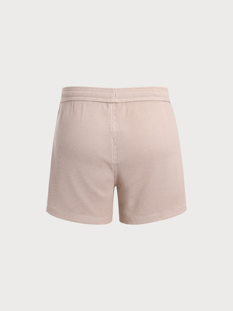 Men'S Woven Polyester-Cotton Swim Shorts Sustainable Men's Beach Shorts - BERLOOK