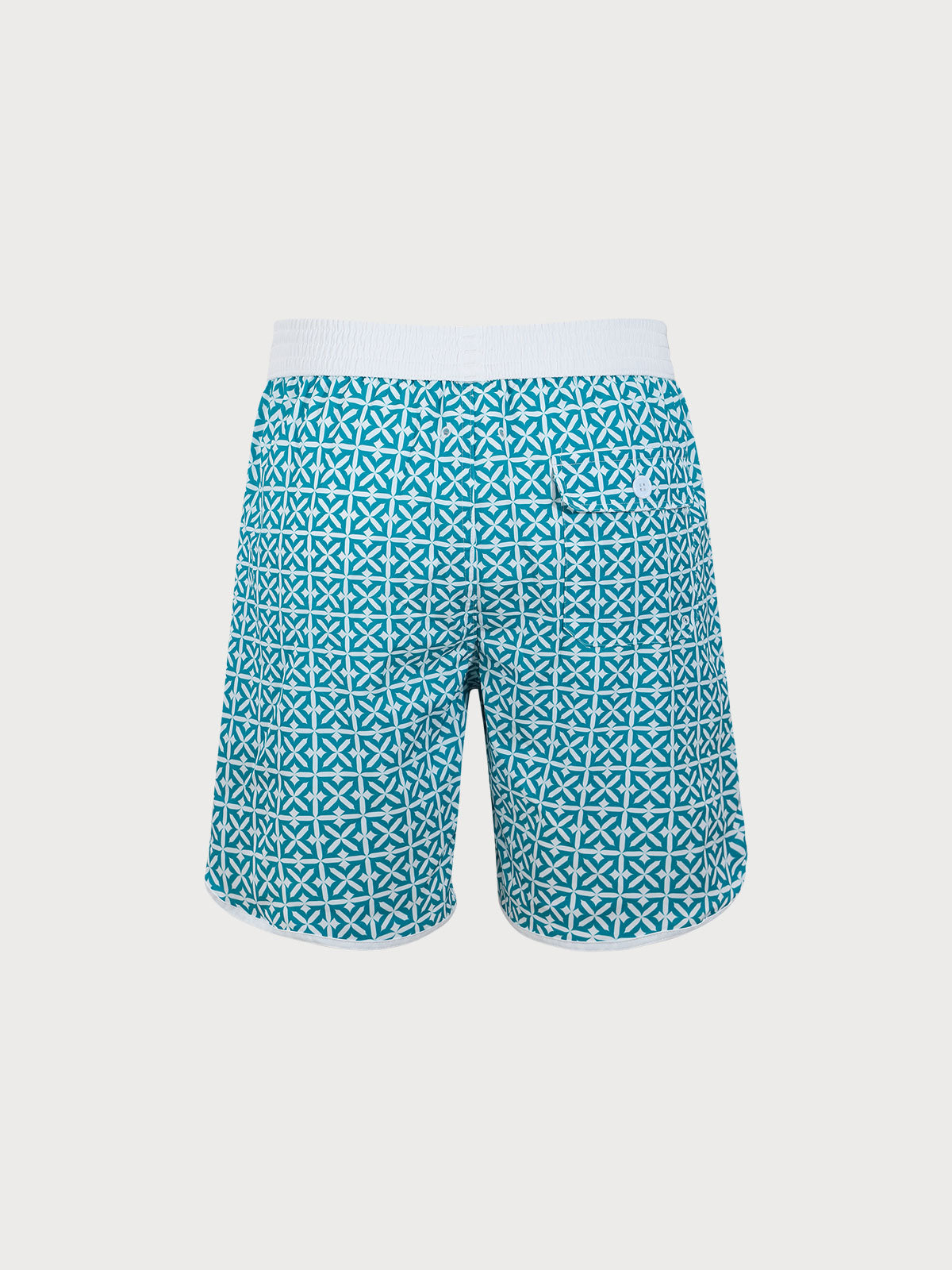 Men'S Woven Polyester-Spandex Swim Shorts Sustainable Men's Shorts - BERLOOK